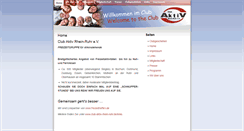 Desktop Screenshot of club-aktiv-rhein-ruhr.de