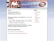 Tablet Screenshot of club-aktiv-rhein-ruhr.de